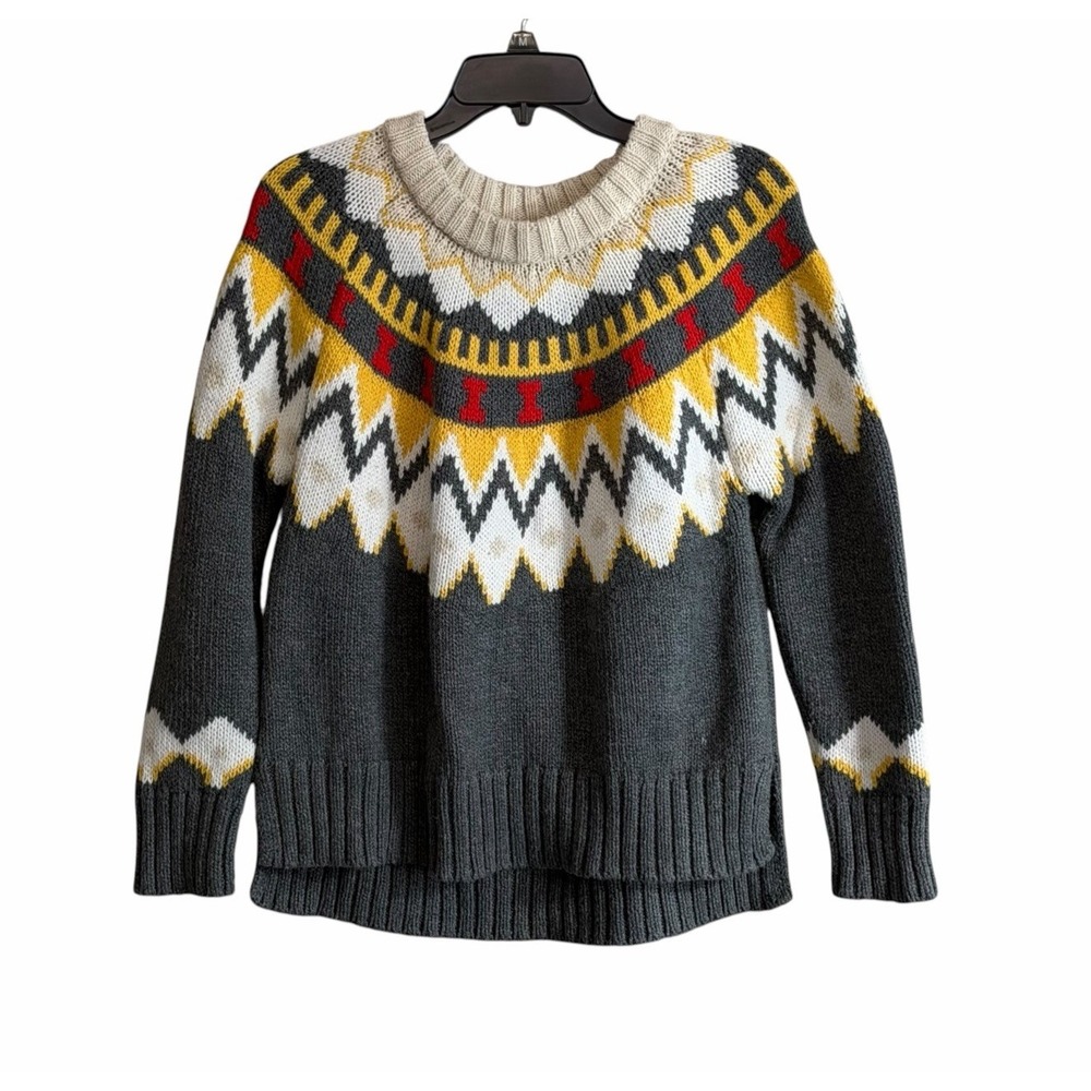 Aerie Small Festival Feels Fair Ise Sweater Oversized Chunky Nordic